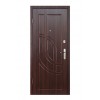 Дверь входная из стали  (МДФ + МДФ) Модель М-4 Орех темный (850/950*2040)